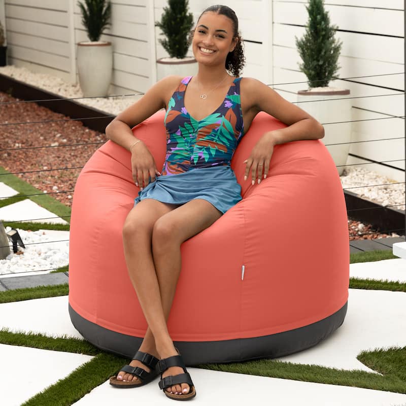 Jaxx Palmetto Sunbrella Bean Bag Patio Chair - Flamingo