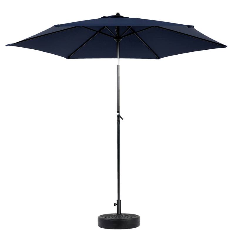 104" Patio Umbrella with Push Button Tilt,6 Ribs and Crank (No Base)