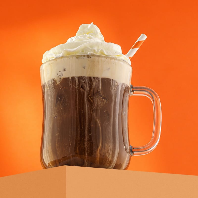 JoyJolt Diner Glass Coffee Mug with Handle - 16 oz