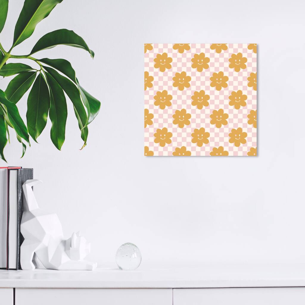 Wynwood Studio Canvas Education and Office Baby Blanket Pattern II Yellow Modern & Contemporary Wall Art Canvas Print
