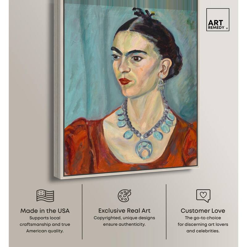 Frida Kahlo by Magda Pach 1933 Canvas by Art Remedy