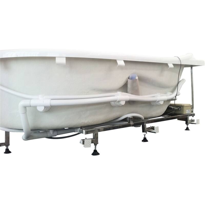 Eago 47-1/4" Soaking Bathtub for Corner Installations with Right Drain