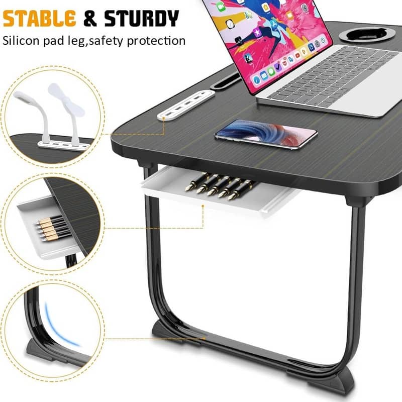 Portable Foldable Laptop Bed Table
