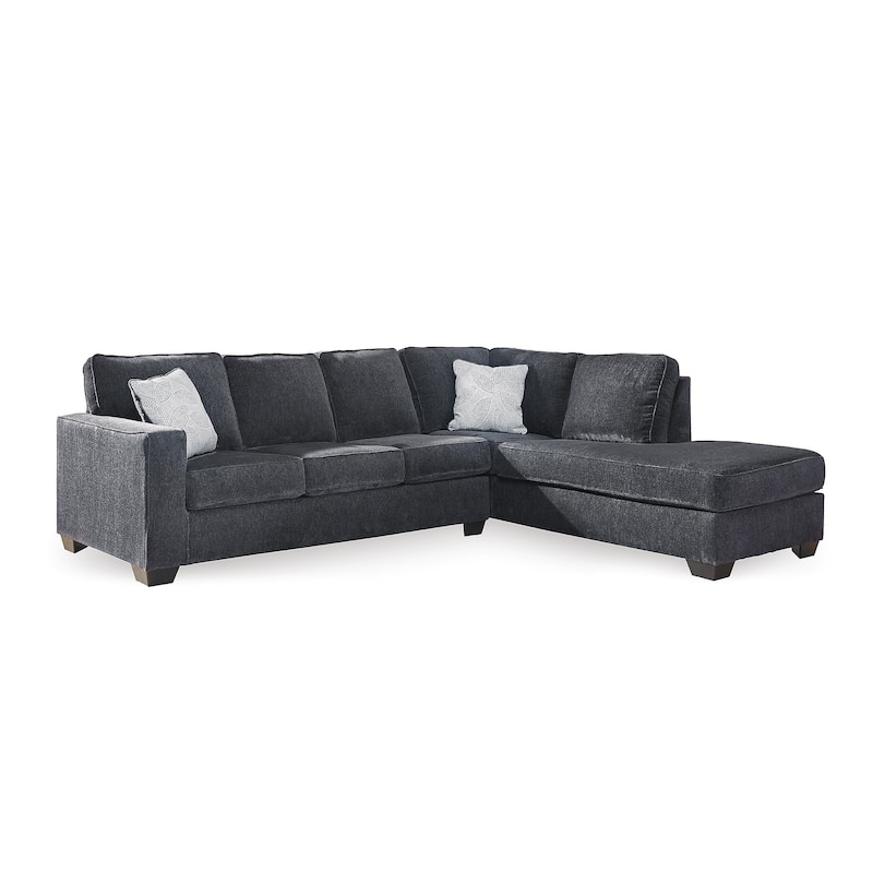 Signature Design by Ashley Altari 2-Piece Sectional with Chaise - 110" W x 90" D x 37" H