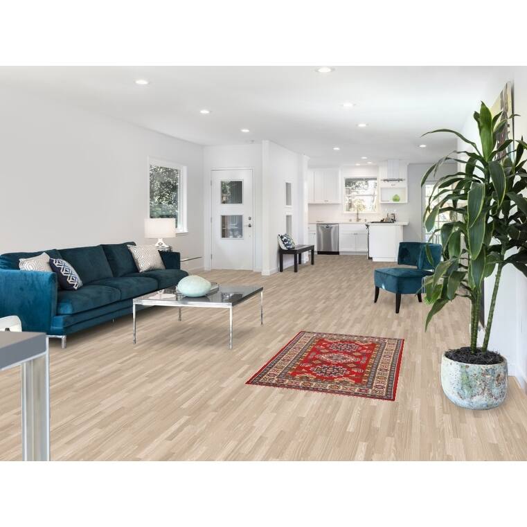 Geometric Red Kazak Oriental Accent Rug Bedroom Handmade Wool Carpet - 2'8" x 4'3"