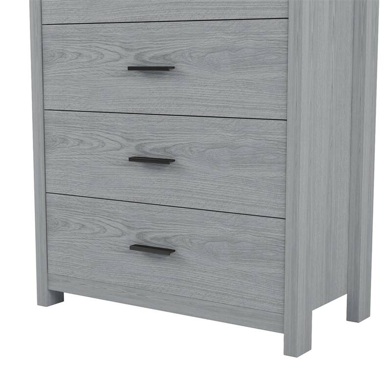 Retro American Country Style Wooden Dresser with 5 Drawer