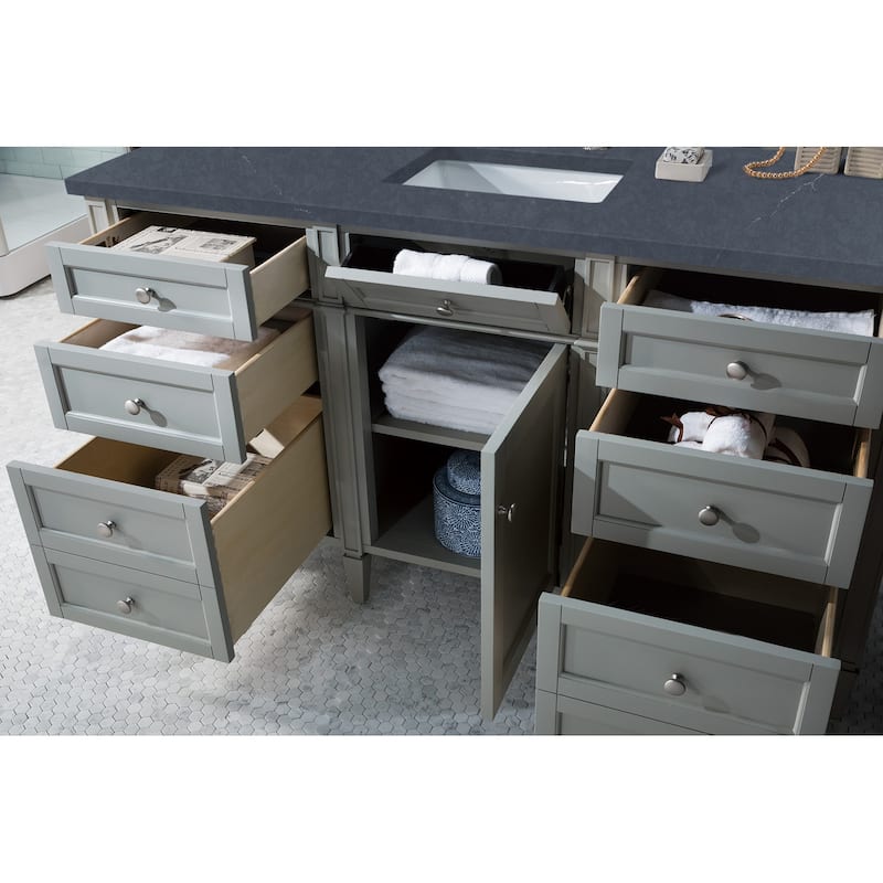 James Martin Vanities Brittany 60" Single Vanity, Urban Gray