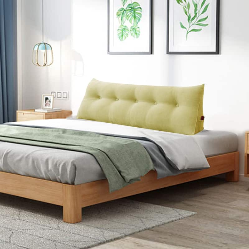 WOWMAX Large Bed Wedge Pillow Headboard Back Support Reading Cushion