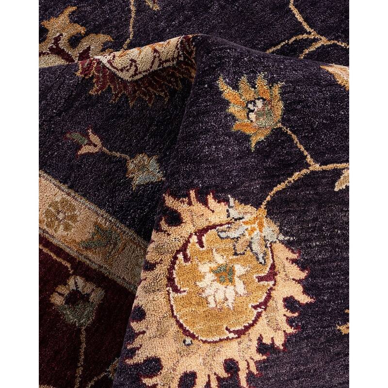 Oushak One-of-a-Kind Hand-Knotted Area Rug - Purple, 8' 1" x 10' 1" - 8' 1" x 10' 1"