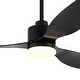 preview thumbnail 31 of 127, 52"/42" Black/Gold LED Ceiling Fan with Lights Remote(3-Blade)