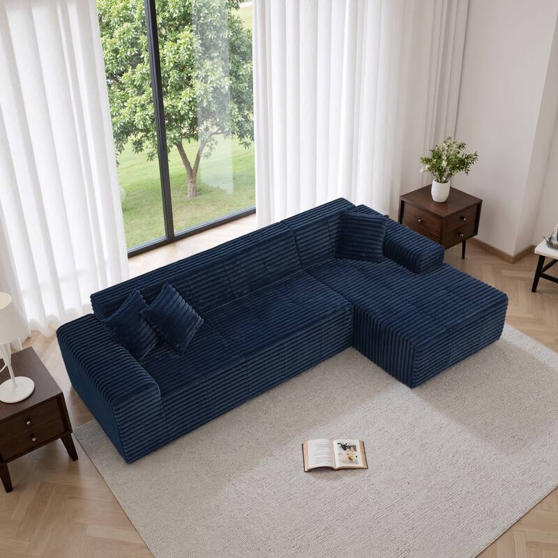 Free Combination Sectional Sofa Couch with L-Shape Chaise for Living Room