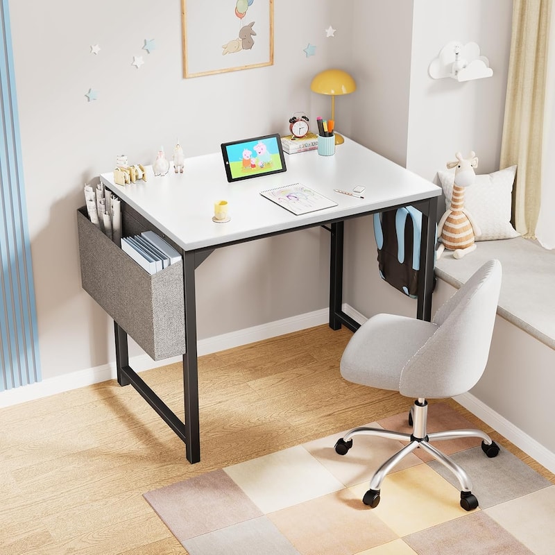 Computer Office Desk 48 Inch Kids Student Study Writing Work, Modern Simple Home Bedroom PC Table