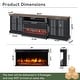 preview thumbnail 17 of 52, 98" Farmhouse TV Stand with 36" Fireplace for TVs up to 100"