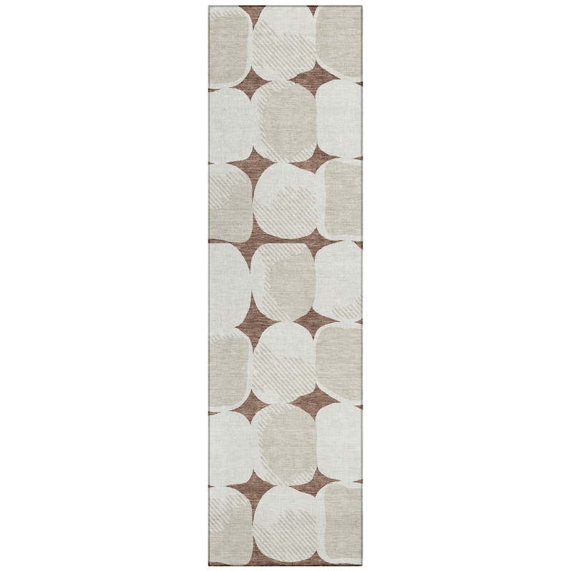Machine Washable Indoor/ Outdoor Chantille Modern Puffy Rug