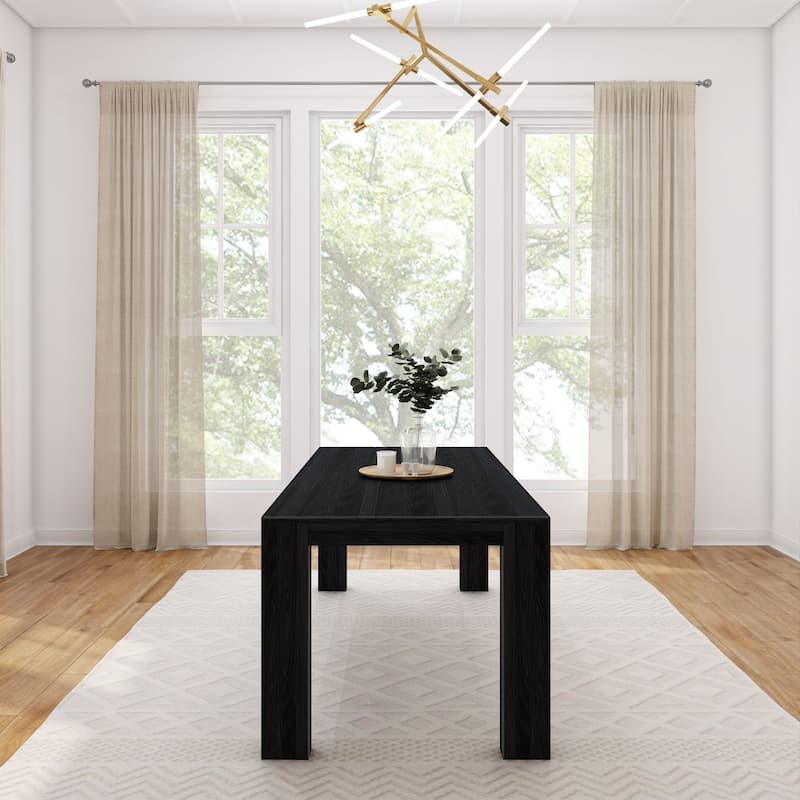 Solid Wood Rectangular 84" Dining Table for 8