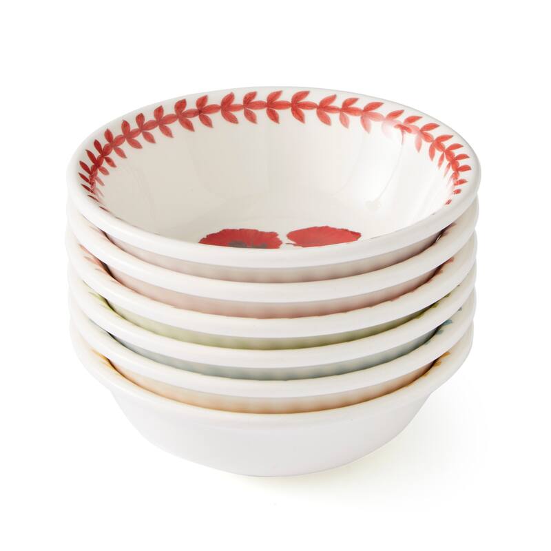 Portmeirion Botanic Garden Set of 6 Meadow Mini Bowls - 5 in