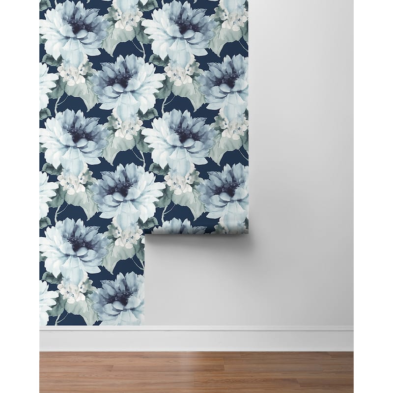 Harry & Grace Watercolor Floral Peel and Stick Wallpaper
