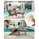 preview thumbnail 25 of 52, WINSOON All Weather HIPS Folding Adirondack Chair with Ottoman, 5-Gear Adjustable Backrest and Retractable Ottoman Set of 4