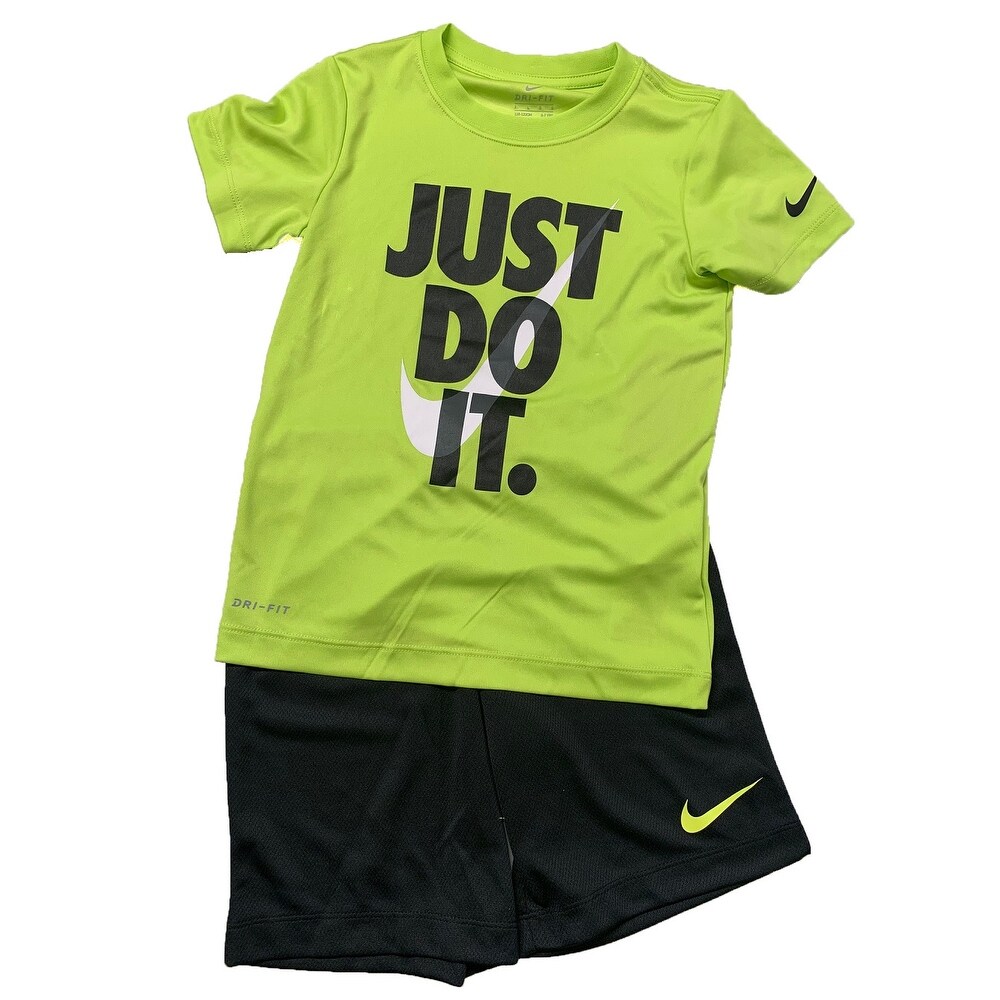 black nike short set