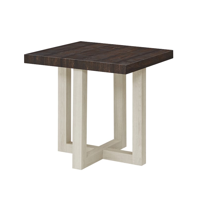 Roundhill Furniture Luno Contemporary End Table