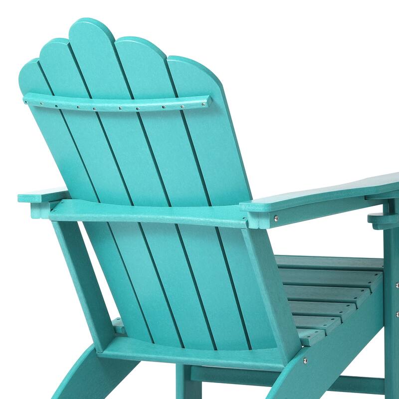 Aderson Outdoor Poly Adirondack Chairs with Cupholders (Set of 4)