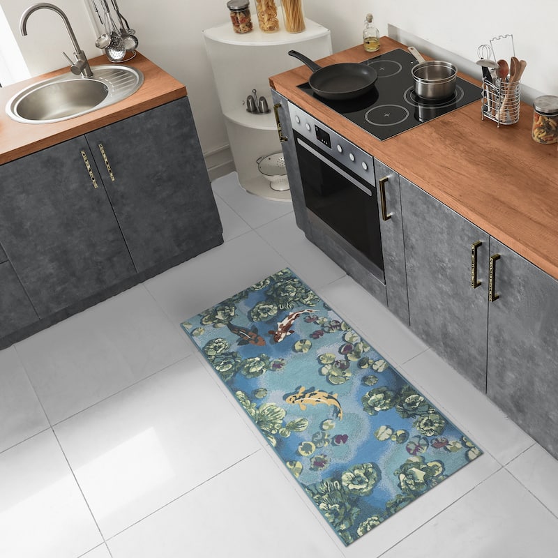 Liora Manne Esencia Koi Pond Indoor/Outdoor Mat