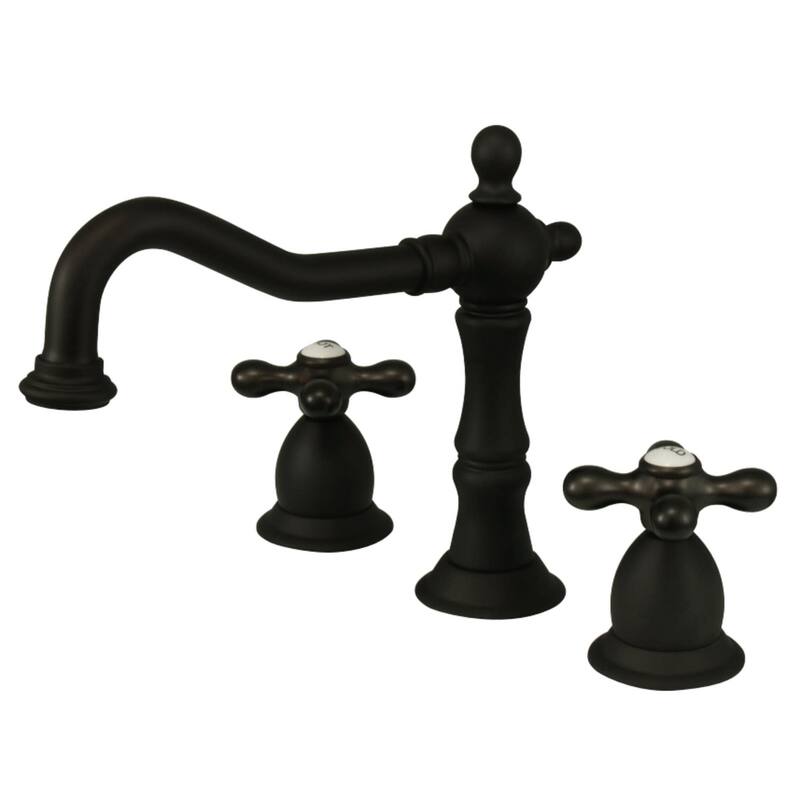 Kingston Brass Heritage 1.2 GPM Widespread Bathroom Faucet with Pop-Up - Oil Rubbed Bronze