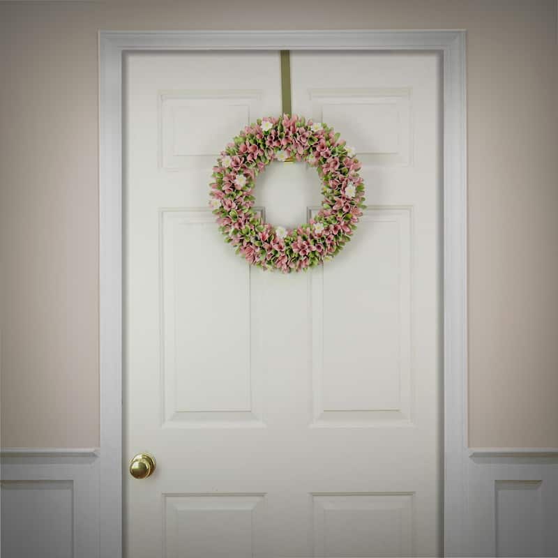 National Tree Company 18 in. Spring Pink Floral Wreath - 18 in