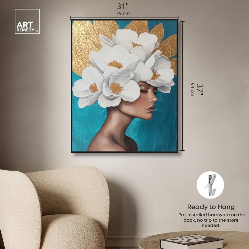 Floral Goddess I Canvas by Art Remedy
