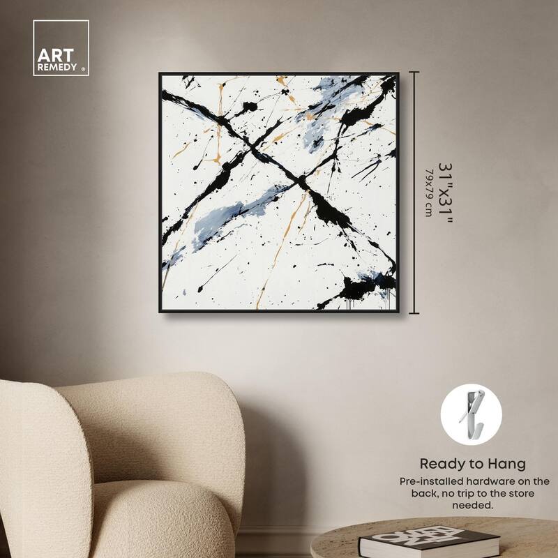 Splintered Impact II Canvas by Art Remedy