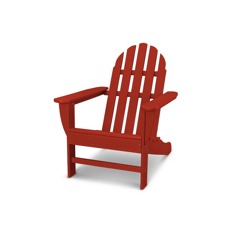 POLYWOOD Classic Outdoor Adirondack Chair - Crimson Red
