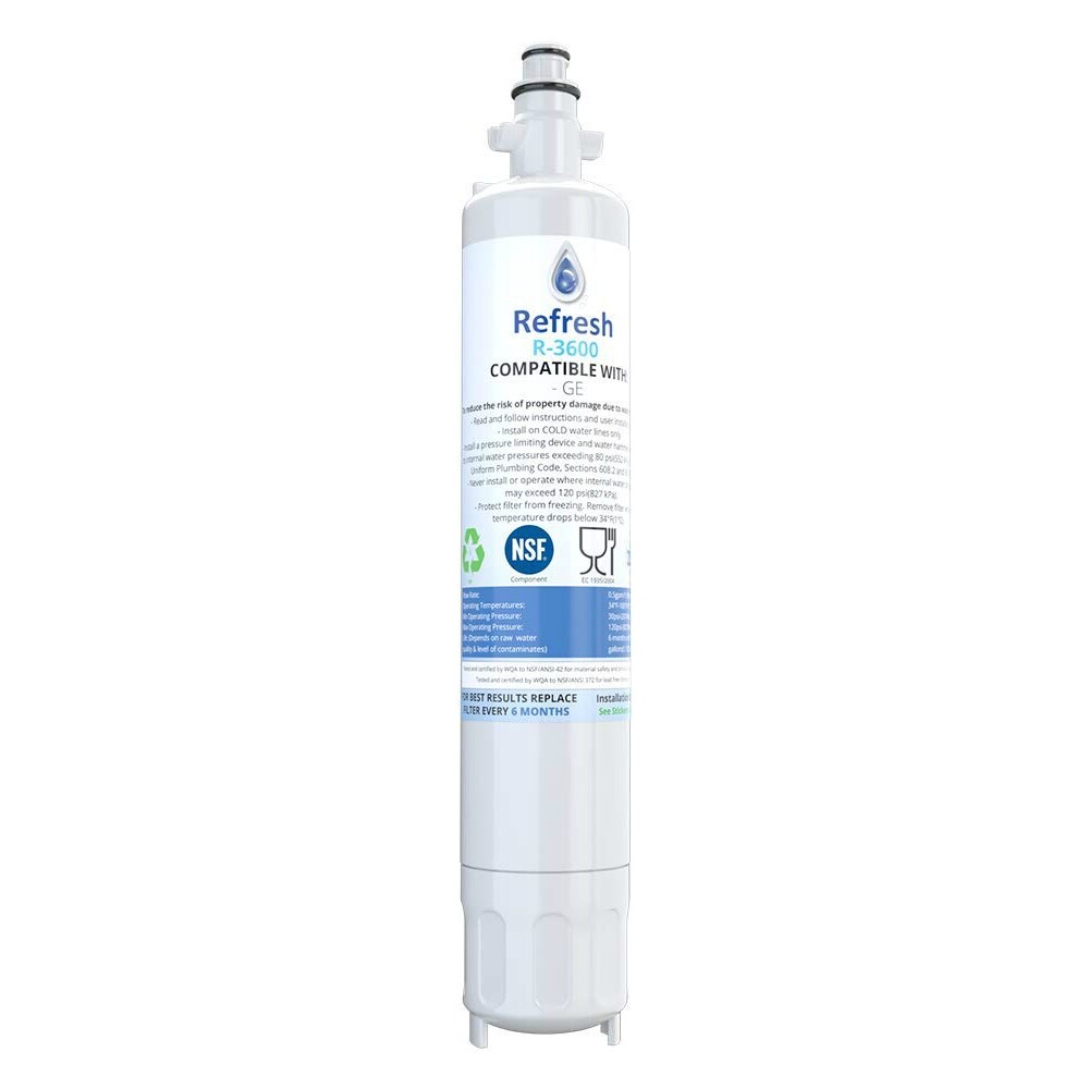 Shop Replacement Water Filter For Ge Pfe28rshss Pfe29psdass Refrigerator Models White Overstock 21224548