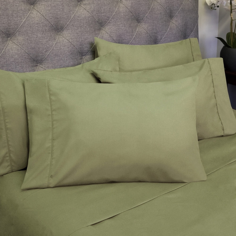 Sweet Home Collection 6 Piece Sheet Set, Deluxe Ultra Soft 1500 Series, Double Brushed Microfiber