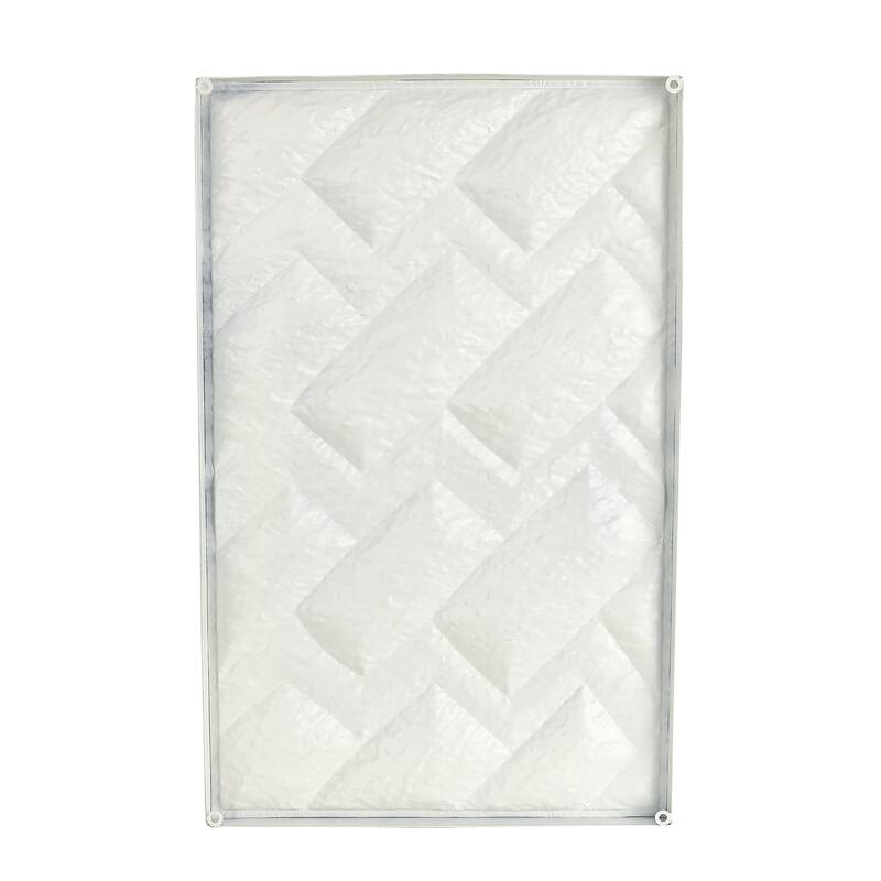Metal Abstract Geometric Dimensional Home Wall Decor - White - Roche River Decor