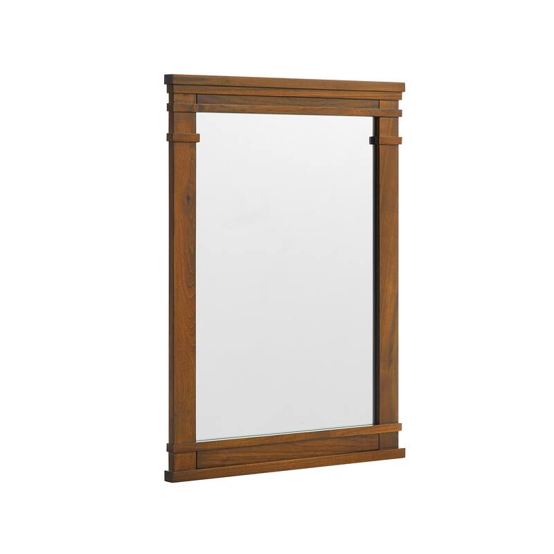 Frank Lloyd Wright USONIA® Harmony 22-inch Wood Mirror - 22 in