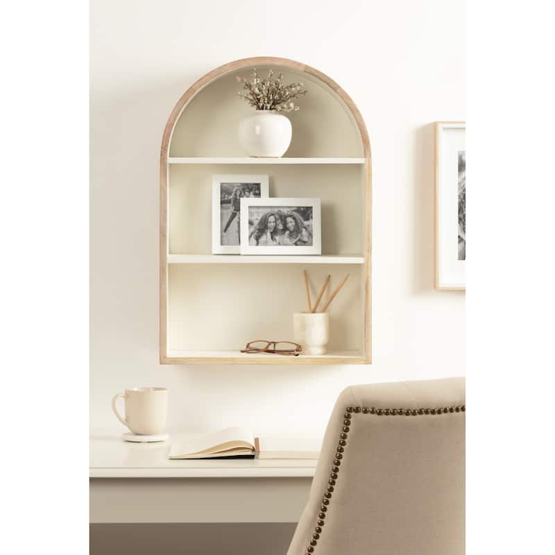 Kate and Laurel Arcott Arch Wall Shelf