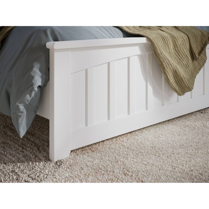 Becket Solid Wood Low Profile Platform Bed with Matching Footboard