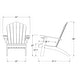 Thumbnail 10, Cambridge Casual Sherwood Oversized Teak Adirondack Chair with Cup Holder. Changes active main hero.
