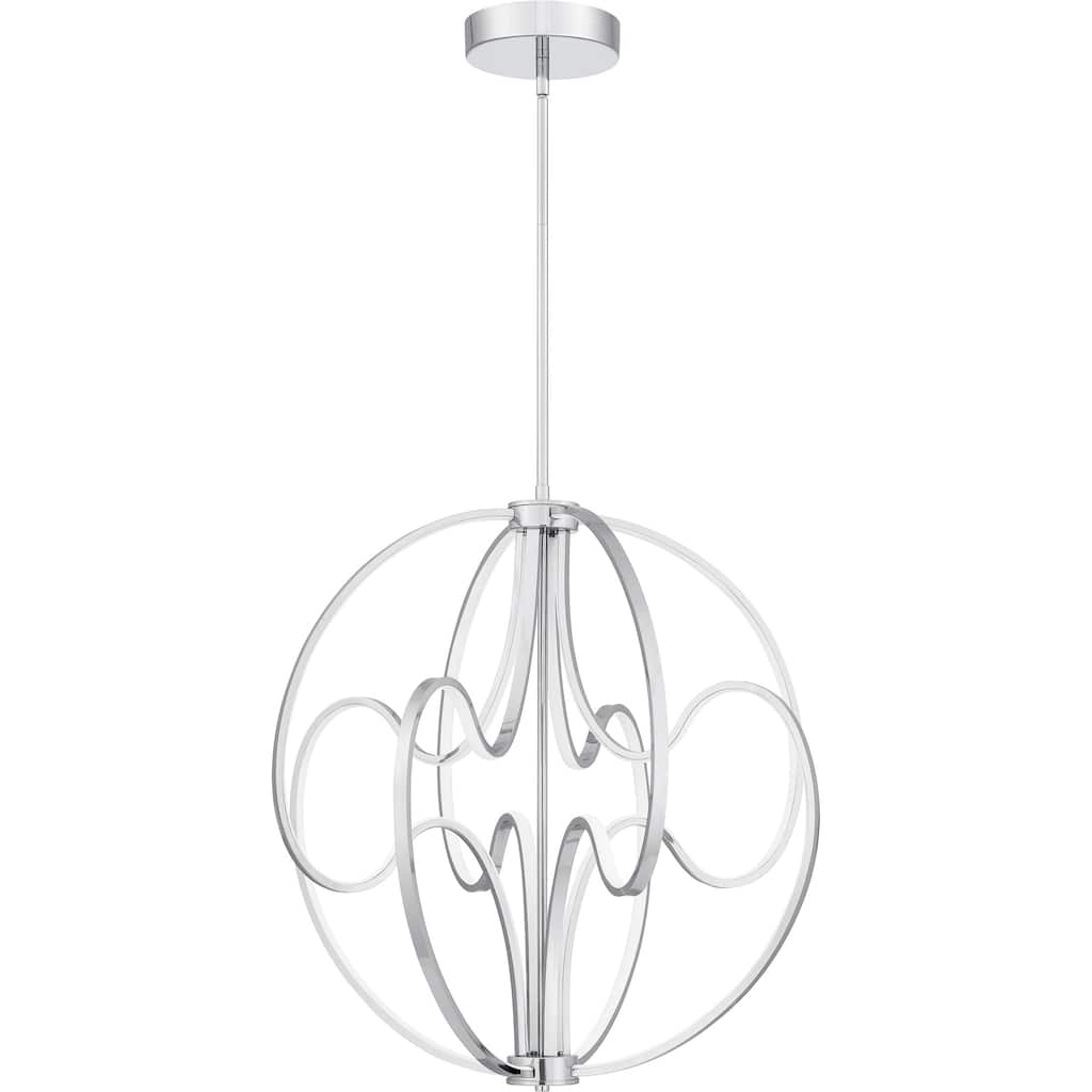 Clairon Integrated LED Polished Chrome Pendant Light
