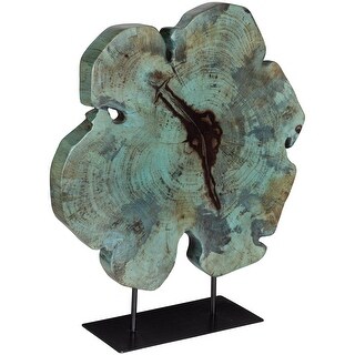Uttermost 17125 Bahati Wood 22-13/16" Tall Metal and Wood Abstract