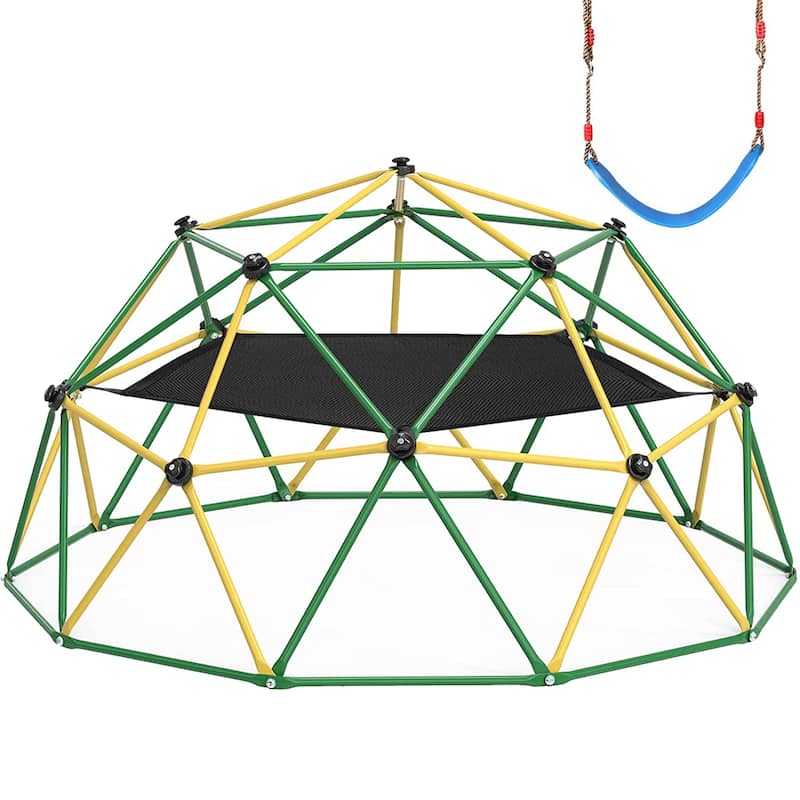 Climbing Dome 10FT Dome Climber Hammock Kids Outdoor Play Jungle Gym - 120 x 120 x 60 in