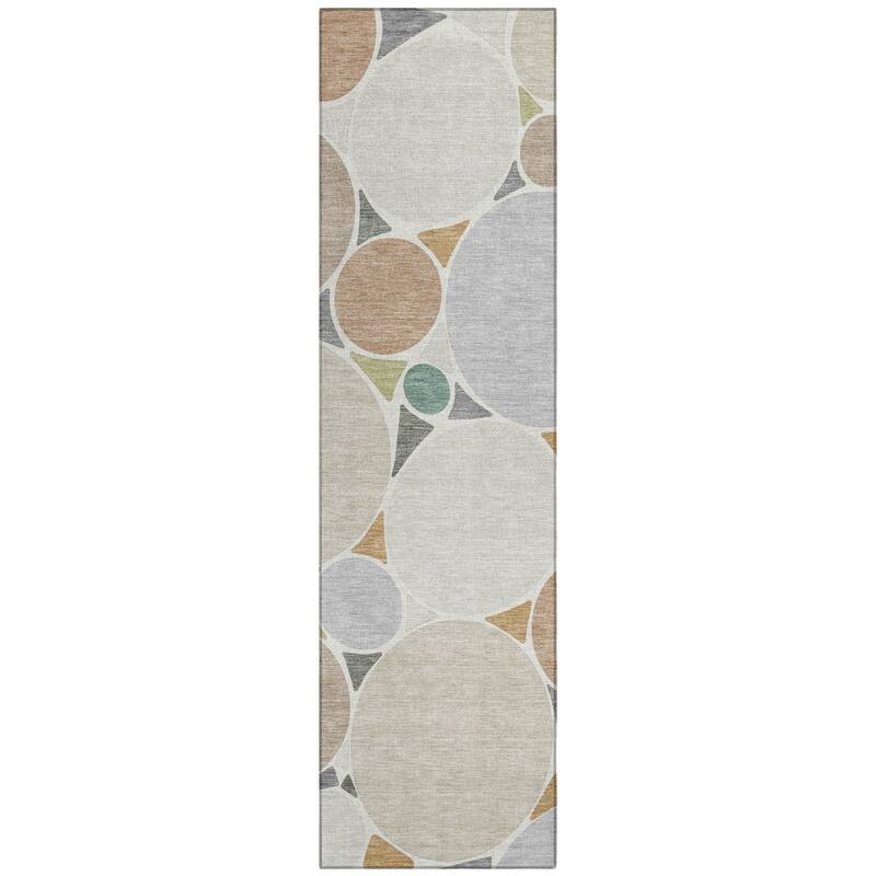 Machine Washable Indoor/ Outdoor Contemporary Rowan Chantille Rug