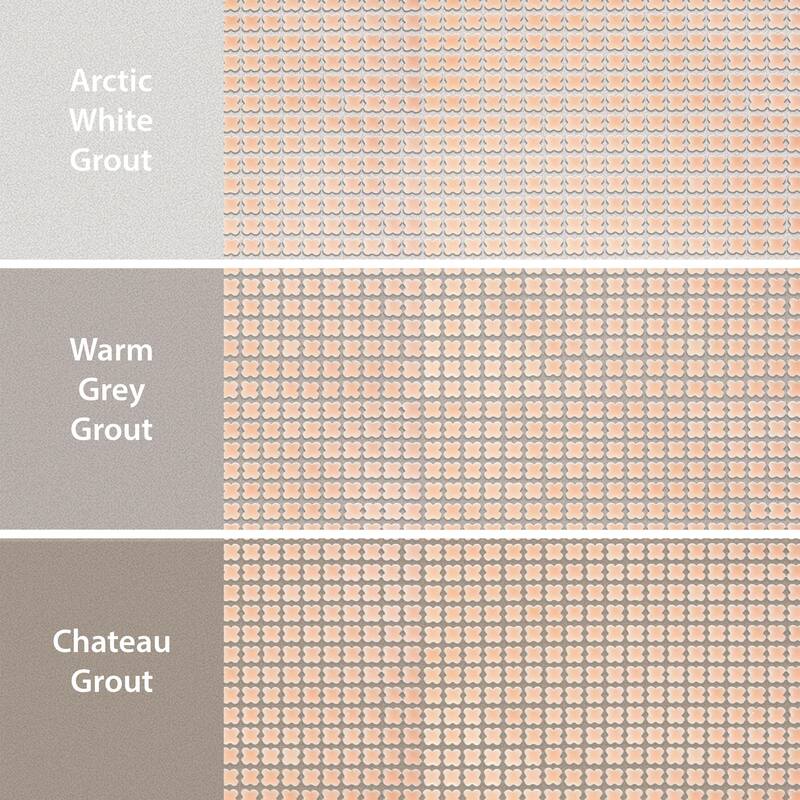 Merola Tile Fioretti Glossy Pink 12" x 12" Porcelain Floor and Wall Tile