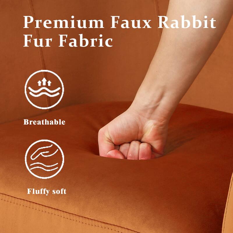 Upholstered Velvet 360° Swivel Accent Arm Chair