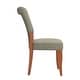 preview thumbnail 5 of 6, Andorra Sage Velvet Upholstered Dining Chair (Set of 2) by iNSPIRE Q Classic