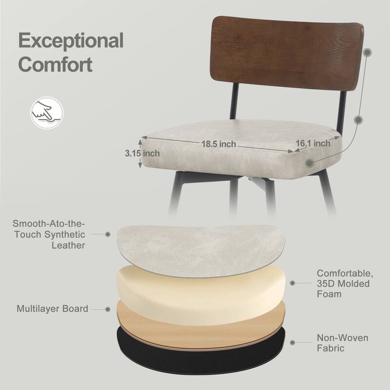 26"/ 29" Faux Leather Swivel Counter/ Bar Stools Set of 2/3