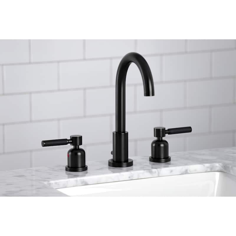 Kingston Brass Kaiser 8-in. Widespread Bathroom Faucet - Matte Black