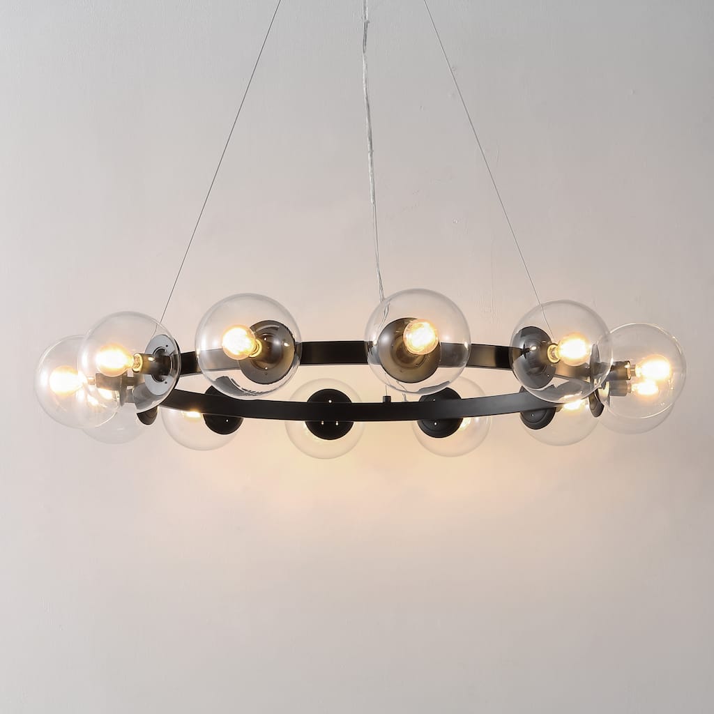 SAFAVIEH Lighting Lizet 12 Light 38" Chandelier - 38" x 38" x 7-66"- withD/H