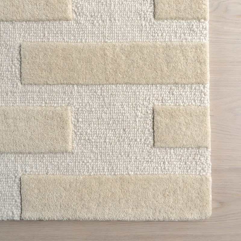Remy Crosshatch Wool Area Rug