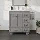 preview thumbnail 8 of 26, Eviva Happy 28"W Bath Vanity with Carrara Quartz Top Grey